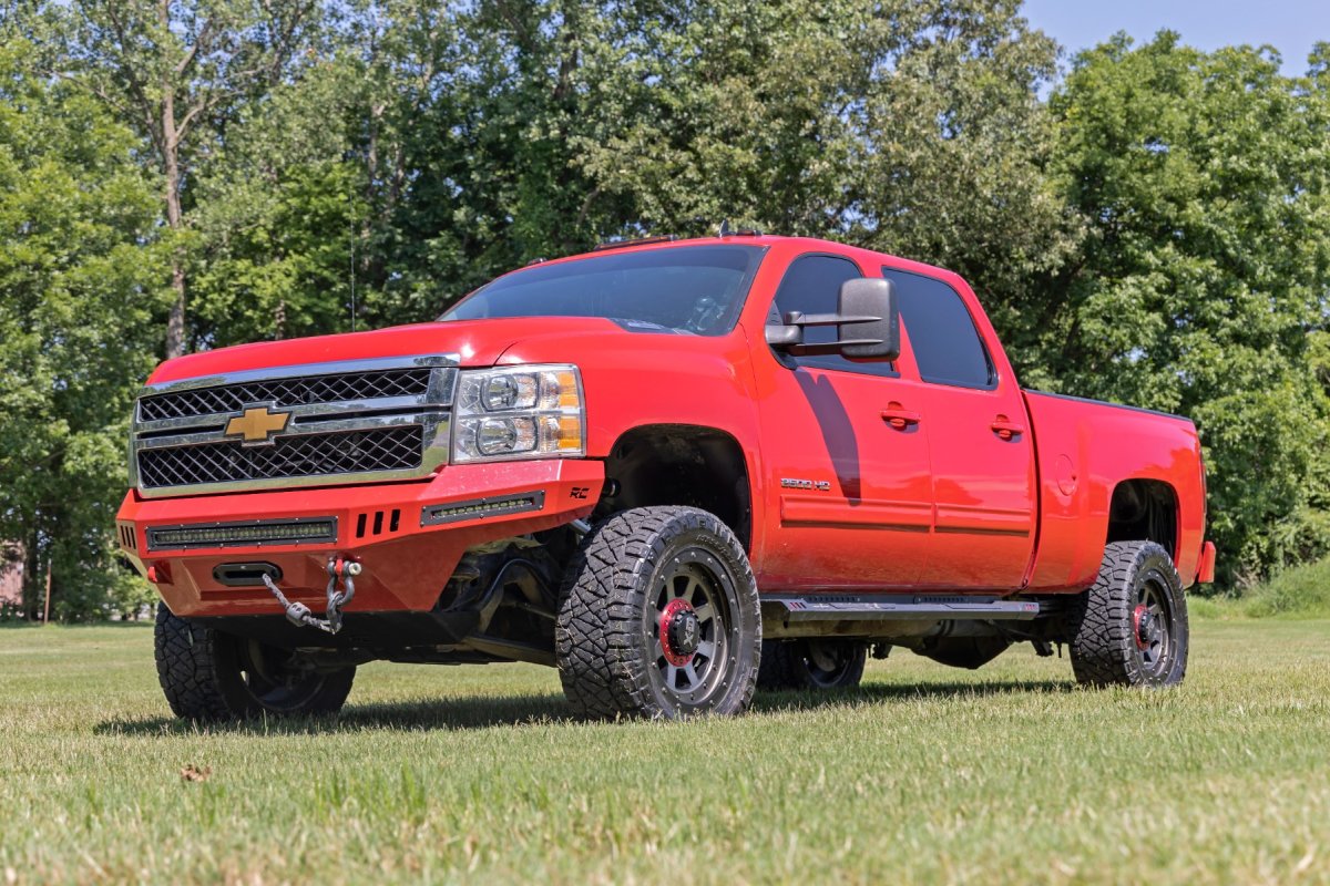 GMC Sierra 3500 HD Suspension Lift Kit - Rough Country - 3.5 Inch Lift Kit | Knuckle | Vertex | w/ Overloads - '11-'19